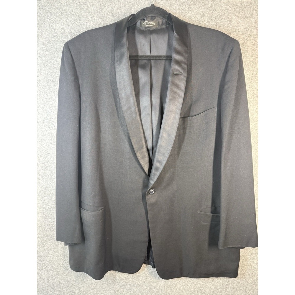 Vintage After Six Rudofker Tuxedo Suit 46 48 Black Shawl Collar Pants Cummerbund